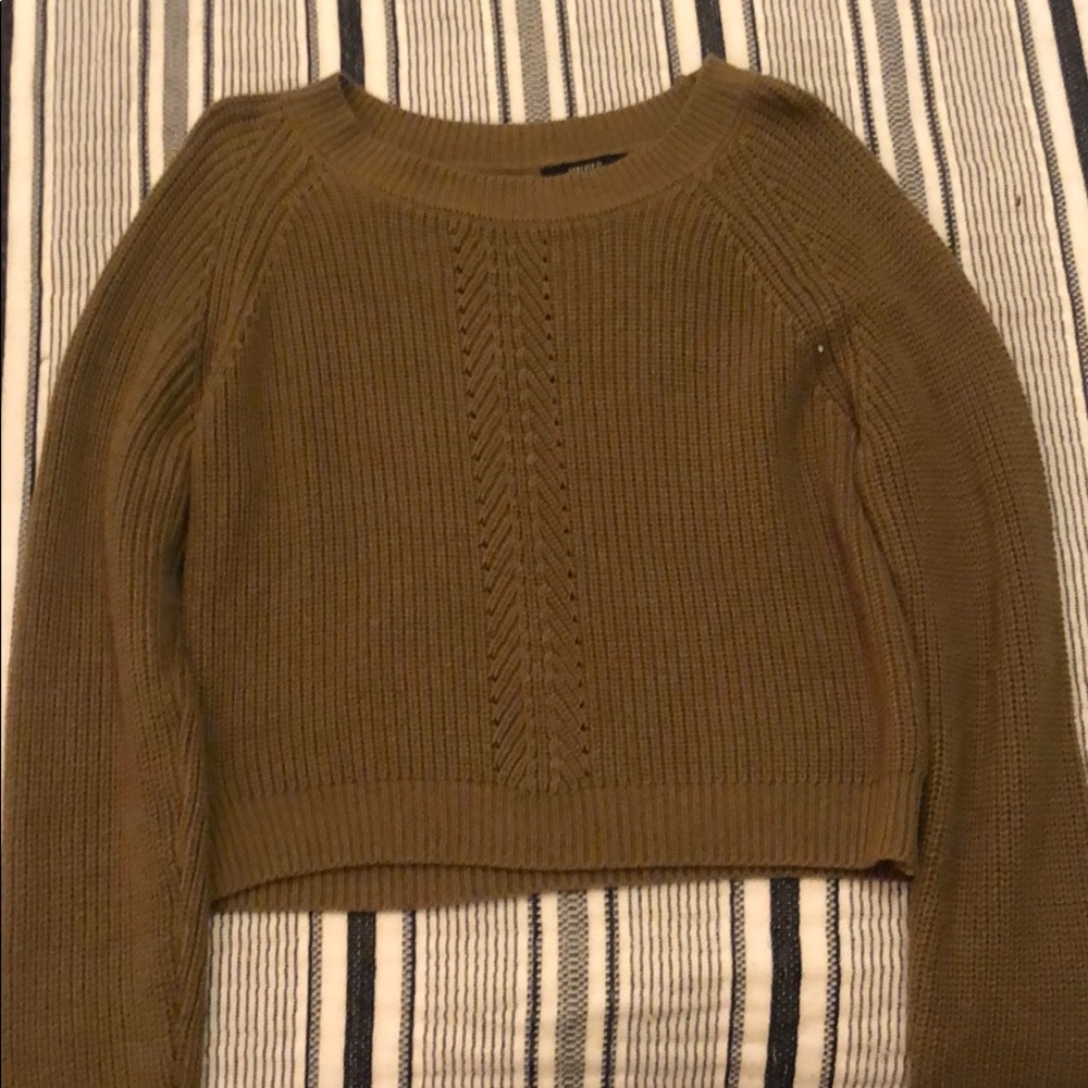 olive green sweater